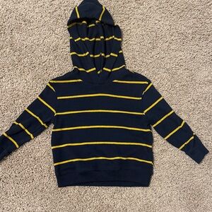 Striped Navy and Yellow Hoodie